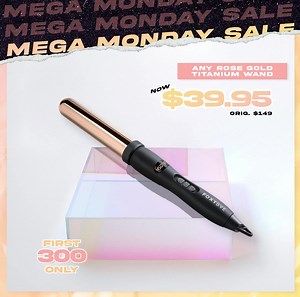 HURRY!!😱 ANY Rose Gold Titanium Curling Wand for $39!! ($110 Savings) Best Price Ever!! TODAY ONLY!!⏰ Click Here 👉🏻 https://bit.ly/3nAcuPl Choose ANY Curling Wand 19mm, 25mm, 32mm or Pearl Wand for Frizz-Free curls that Bounce & Shine ALL day!!✨ Don't Delay Babe!! ⚡️⚡️⚡️ It's a FLASH SALE so only the first 300 people will be eligible! Ends Tonight!!🚨 Any Rose Gold Wand $39 (reg.$149) | Beauty by Tara