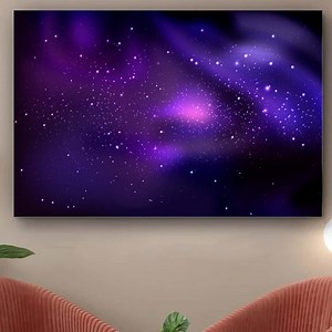 Purple Galaxy Art, Cosmic Space Wall Art, Starry Night Artwork, Nebula Universe Decor - Etsy Canada