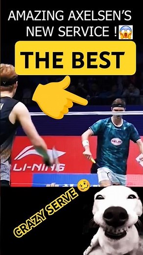 GREATEST Serve Ever Axelsen SERVE #badminton #funbadminton #axelsen