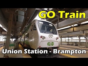 [4K] GO Transit Train Ride Union Station to Brampton (Duration 42min)