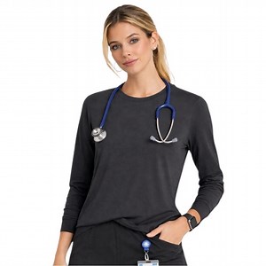 FIGS Super Soft Long Sleeve UnderscrubWomen's M - Dark Gray WXXKW1002 NurseZZ