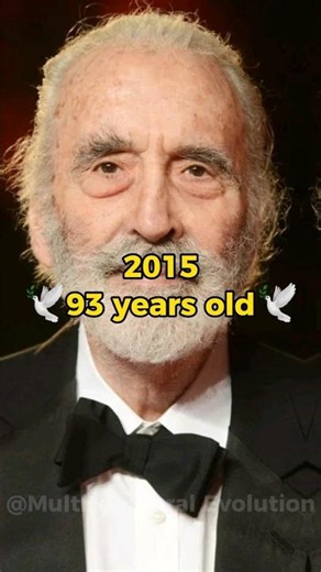 SIR CHRISTOPHER LEE DEVOLUTION 🕊 (2015-1946) #shorts