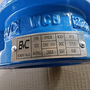 [Hot Item] Wafer 80mm Wcb Body CF8m Disc NBR Seat Pn16 Double Door Swing Check Valve