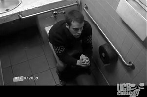 Toilet scene fart sketch