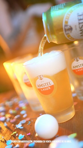 Ya estamos manijas del finde y estamos practicando para el Beer Pong con Amstel 🍻 Levante la mano quien está igual de manijas que nosotros 🙋🏻‍♀️🙋🏼‍♂️ | Amstel Argentina