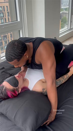 Blindfolded foreplay