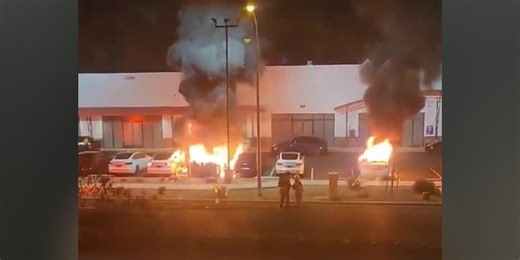 Tesla vehicles targeted, set on fire at service center in Las Vegas, police say