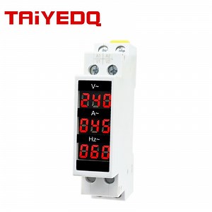 [Hot Item] Modular Digital Voltage Ampere Hertz Meter AC 80-500V 100A 1-99Hz LED Indicator Digital Tester