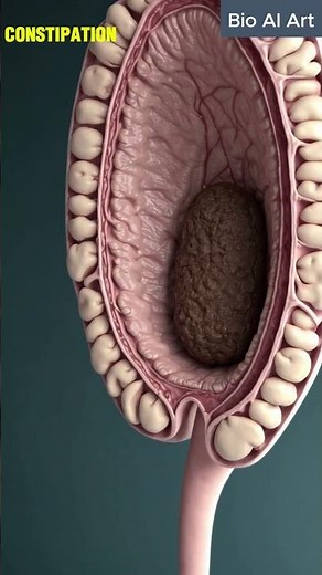 Slow Motion Constipated Stool Exit – Human Anatomy | 101