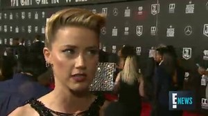 Amber Heard Teases "Aquaman" at "Justice League" Premiere