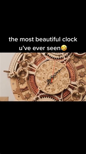 the most beautiful clock! #rokr #woodenpuzzle #clcok #fyp #fypシ | ROKR