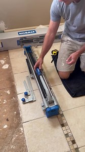 There are a lot of straight cuts in the shower so I got myself one of these cutters. Saved a lot of steps going up and down the stairs to the wet saw outside. | RLLWoodworks and DIY