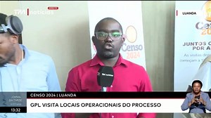 Censo 2024 Luanda - GPL visita locais operacionais do processo | Televisão Pública de Angola - TPA "Oficial"
