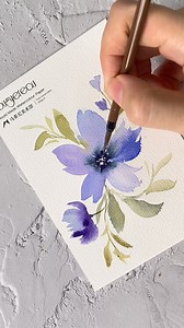 Painting veins on the petals | blue.lisart.art