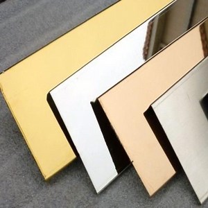 [Hot Item] Color PVD Gold Rose Gold/Black Mirror Polished Stainless Steel Sheet/Plate Architectural Decoration