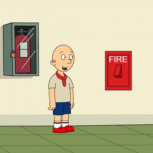 Classic Caillou pulls the Fire Alarm/Grounded #goanimate #goanimategrounded #classiccaillou