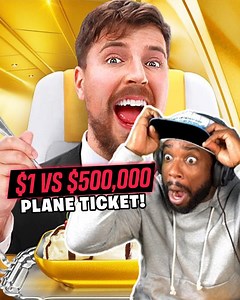 $1 vs $500K Plane Ticket?! Cash Reacts to MrBeast | CashNasty