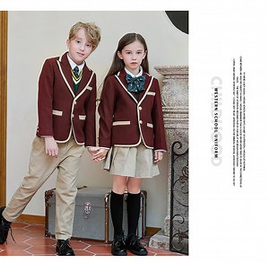 [Hot Item] High Quality Elementary School Uniform /Low Price Wholesale Spring Student Uniform