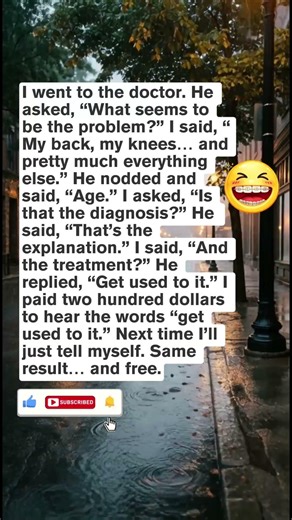 Funny Doctor Visit Joke #shortjokes #funny #memes #textjokes #funnyjokes #life #jokes #drivinghumor