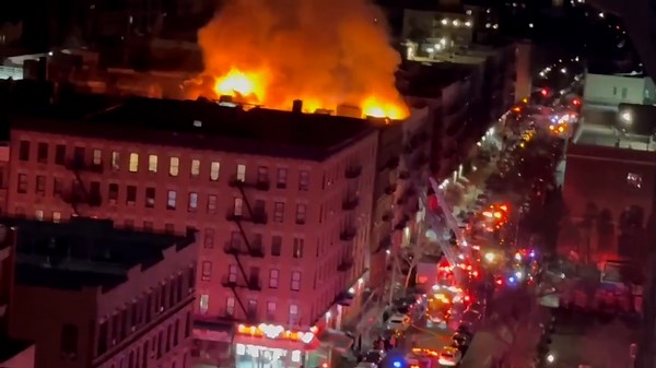 Manhattan Apartment Fire Engulfs New York City Block, Causing Devastation