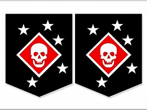 2er-Pack: Schwarze MARSOC Raiders Logo Aufkleber (Vinyl Lederhalstuch) Lic. von USMC - Etsy.de