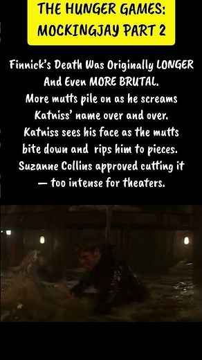 Finnick’s Death Was Originally 10x More Brutal 🤯 – The Horrifying Cut Scene! #thehungergames