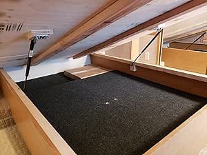 Hatchlift RV Bed Lift Kit - King Size - Gas Strut Hardware for Heavy Lids - Adjustable Bed Lift System - Durable Gas Shocks for RV Compartments for King Standard Mattress