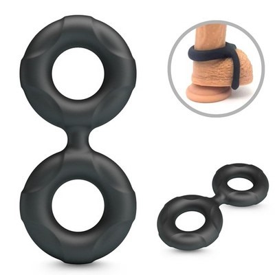Ultra Soft Silicone Super Stretchy Double Penis Cock & Ball Ring Male Enhancer | eBay