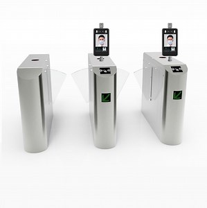 [Hot Item] 304 Stainless Steel RFID Access Control Flap Barrier Turnstile Gate with Face Recognition