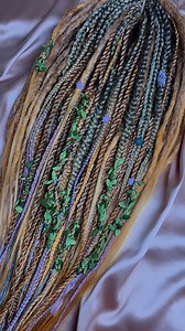 Natural Dreadlocks Ginger Green Adorned Dreadlocks Boho De(double End) - Etsy