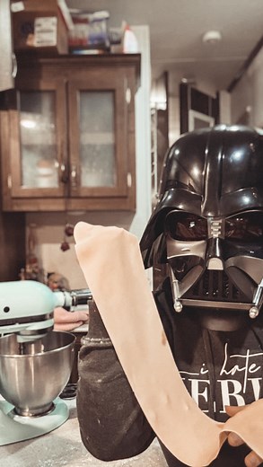 Not all trad wives are the same. Some of us roll pasta in Sith armor to keep our men humble. Tap + save if you’re the real force in your house too.  | Candi Johann | Facebook