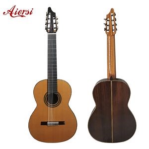 [Hot Item] Aiersi Brand Handmade All Solid Cedar Top 7-String Nylon String Spanish Classical Guitar Professional for Sale