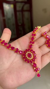 Diamond cut necklace (chain attached) Real stones ⛔️price 700 tk only‼️ | The Ornaments Box | Facebook