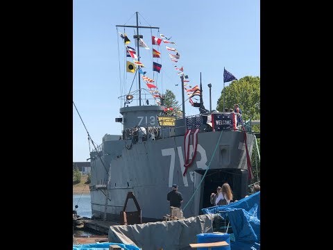WW2 USN USS LCI(L)713 Restored "Landing Craft Infantry" Narrated Video Tour 8-9-2025 Run Time: 76min