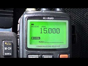 WWV 15 Mhz on Icom IC R20 receiver