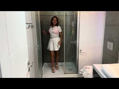 Wetlook Diana / Get wet in white transparent outfit / fully clothed