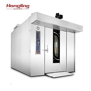 [Hot Item] Industrial Baking Equipment Electric Rotating Rotary Oven 64 Trays Rotary Rack Oven