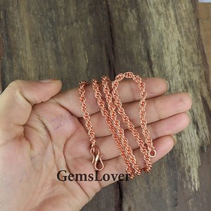Pure Copper Chain , Handmade Copper Chain, Top Quality Copper Jewelry, Wire Wrapped Jewelry , Anniversary Gift Jewelry - Etsy Canada