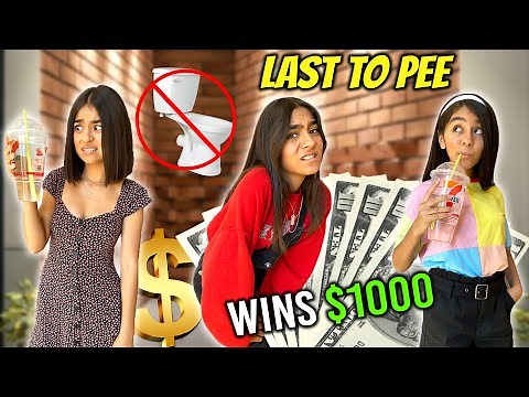 Last To Use The Bathroom Wins $1000 | GEM Sisters