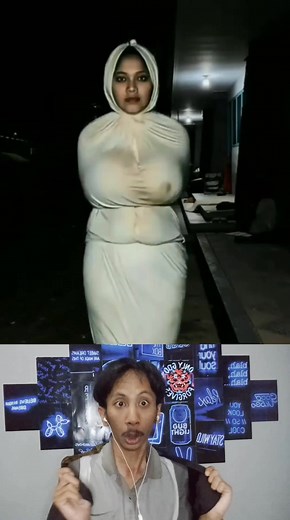 Penampakan Pocong Gede di TikTok yang Menyeramkan