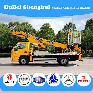 [Hot Item] Chinese Brand Jmc 12m 14m 16m 18m 20m High Altitude Operation Platform Bucket Boom Lift Pickup Ladder Truck