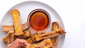 🍽 Recipe: https://chefsavvy.com/cinnamon-sugar-french-toast-sticks/ This super easy Cinnamon Sugar French Toast Sticks Recipe takes less than 15 minutes to make and is so much better than store-bought. Thick slices of Texas toast are dipped in a custard sauce then cooked until golden brown on the outside and soft and fluffy on the inside. Sprinkle with cinnamon sugar then serve with maple syrup for dipping! Visit chefsavvy.com for more quick breakfast recipes. | Chef Savvy