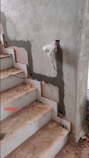 stair lights piping wiring#shorts #stairlight