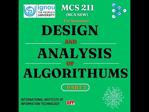 MCS 211 Design and Analysis of Algorithms.(MCA 1 st Sem)