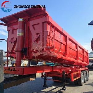 [Hot Item] Heavy-Duty Tipper Trailer Hydraulic Dump Trailer with Rear Dump Capability