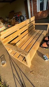 1.4K views | Follow for more Summer DIY projects! #DIY #bench #swing | Nik and Liv DIY | Facebook