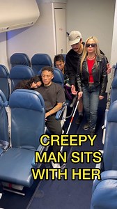 5.7K views | Blind woman was saved from a predator on the airplane!  | Skyler Empire | Facebook