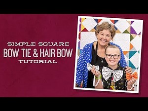 Children's Sewing Projects--Simple Square Bow Tie or Hair Bow