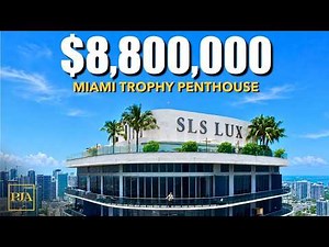 Touring a $8.8 Million Dollar | Miami Penthouse at SLS LUX Brickell | Peter J Ancona