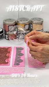 Metallic Modelling Paste Flexible Ideas DIY Silicone Molds Crafts #crafts #siliconemolds #diy | Aistcraft Decoupage Paper